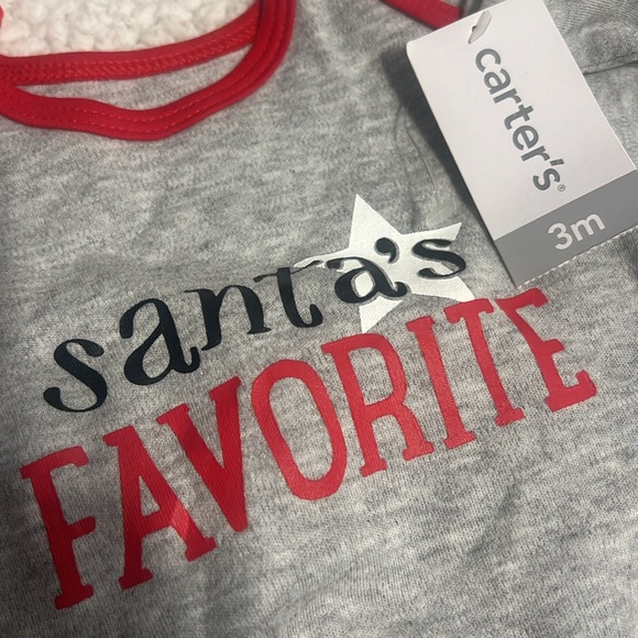 Santa’s Favorite baby onesie- size 3 months - brand new-Carter’s- #1stXMas - Picture 11 of 11